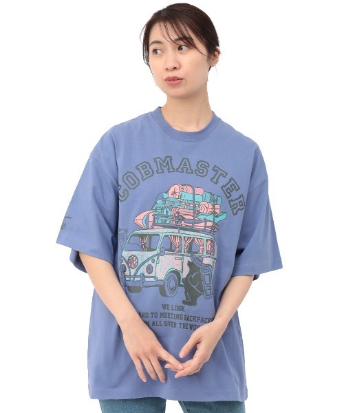 chloma コラボ梅ラボＴシャツ　Mサイズ COBMASTER（コブマスター）の「COBMASTER コラボ バス両面