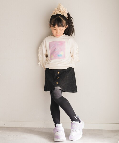 SHOO・LA・RUE（シューラルー）の「【110-140cm】インパン付き台形デニムスカート（デニムスカート・キッズ・ブラック系5/ネイビー系5・11/12/13/14）」の11枚目の写真