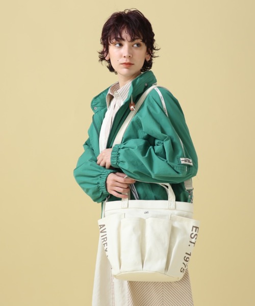 AVIREX（アヴィレックス）の「《直営店限定》GARDENING TOTE BAG/ ガーデニングトートバッグ（トートバッグ・レディース・アイボリー/ブラック/カーキブラウン・FREE）」の8枚目の写真