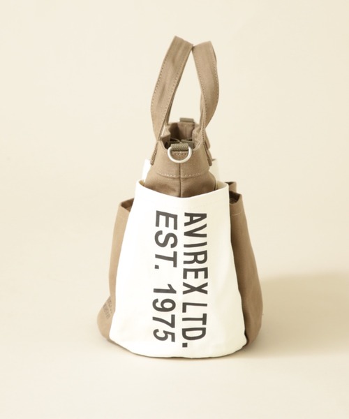 AVIREX（アヴィレックス）の「《直営店限定》GARDENING TOTE BAG/ ガーデニングトートバッグ（トートバッグ・レディース・アイボリー/ブラック/カーキブラウン・FREE）」の13枚目の写真