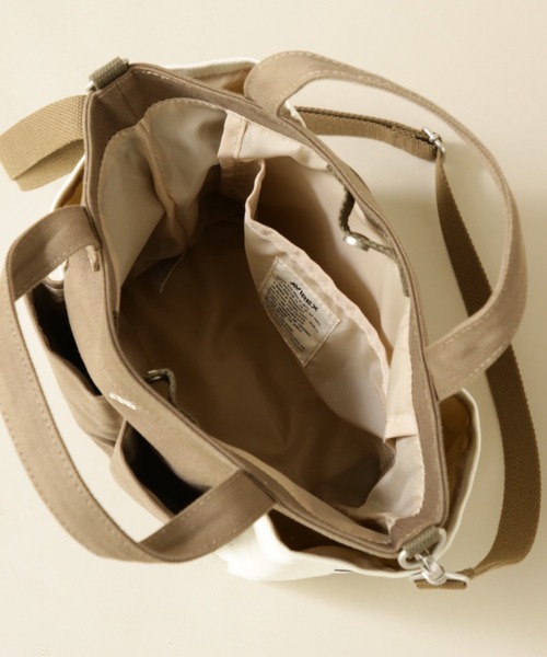 AVIREX（アヴィレックス）の「《直営店限定》GARDENING TOTE BAG/ ガーデニングトートバッグ（トートバッグ・レディース・アイボリー/ブラック/カーキブラウン・FREE）」の14枚目の写真