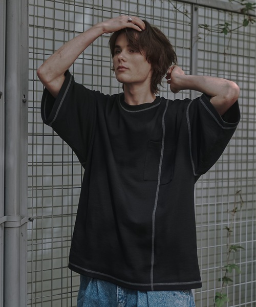shiki tokyo（シキトウキョウ）の「Oversized Stitch T-shirts