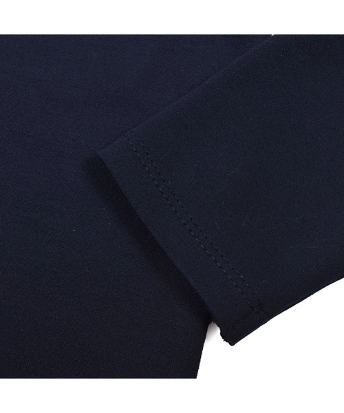 BeBe（ベベ）の「BeBe/ポンチ ギンガム チェック リボン Tシャツ (100~150cm)（Tシャツ/カットソー・キッズ・ネイビー・110/120/140/130/150/100）」の4枚目の写真