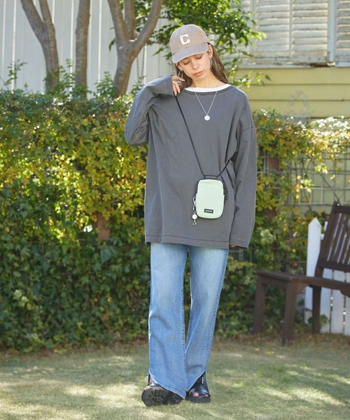 Champion(チャンピオン)の「【Champion(チャンピオン)】ビッグCロゴキャップ(キャップ・レディース・グリーン/モカ/アイボリー・FREE)」の6枚目の写真