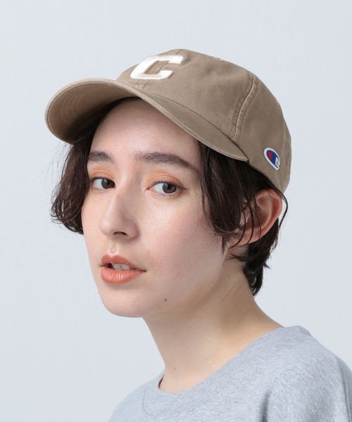 Champion(チャンピオン)の「【Champion(チャンピオン)】ビッグCロゴキャップ(キャップ・レディース・グリーン/モカ/アイボリー・FREE)」の8枚目の写真