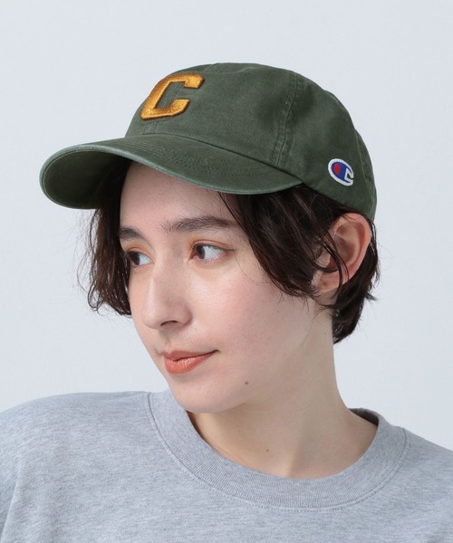 Champion(チャンピオン)の「【Champion(チャンピオン)】ビッグCロゴキャップ(キャップ・レディース・グリーン/モカ/アイボリー・FREE)」の15枚目の写真