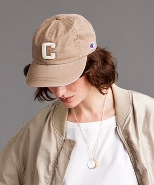 Champion(チャンピオン)の「【Champion(チャンピオン)】ビッグCロゴキャップ(キャップ・レディース・グリーン/モカ/アイボリー・FREE)」の13枚目の写真