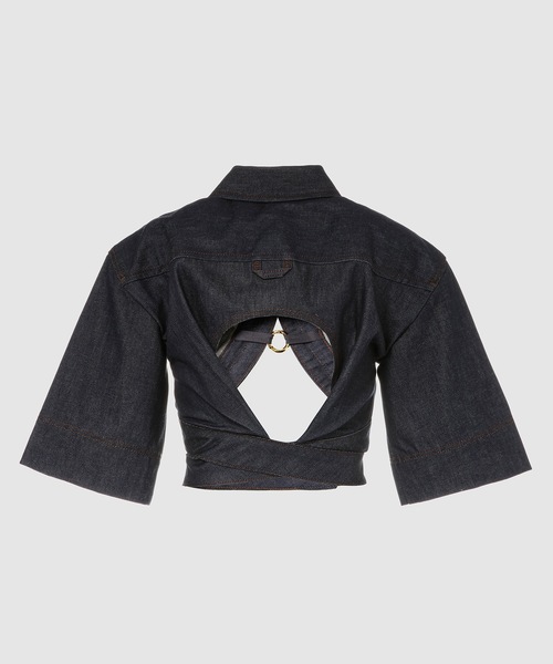 JACQUEMUS（ジャックムス）の「LE HAUT DE NIME LE HAUT DE NIMES YUMA（シャツ/ブラウス・レディース・インディゴブルー・34）」の4枚目の写真