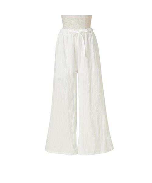 Francfranc（フランフラン）の「楊柳ラッフル パジャマ 裏地付き アイボリー（ルームウェア/パジャマ・レディース・アイボリー・FREE）」の7枚目の写真