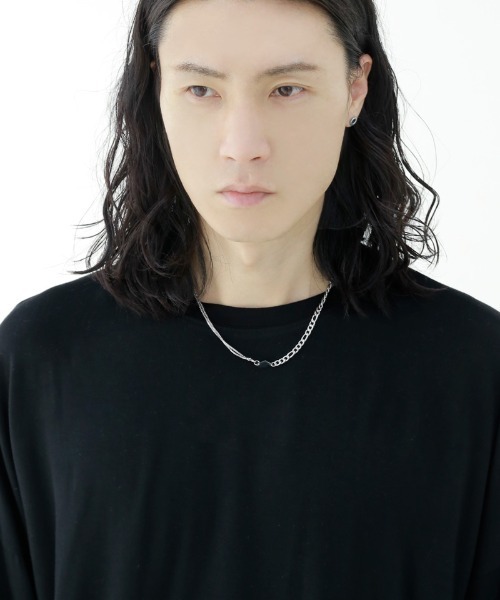 minsobi（ミンソビ）の「スネークモチーフネックレス（ネックレス・メンズ・シルバー・FREE）」の2枚目の写真