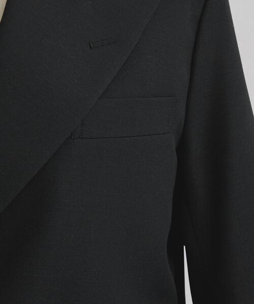 LOEFF（ロエフ）の「＜LOEFF＞ギャバ クロップド ピークドラペルジャケット（テーラードジャケット・レディース・ブラック・1/0）」の7枚目の写真