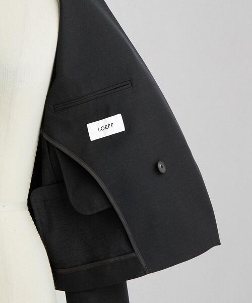 LOEFF（ロエフ）の「＜LOEFF＞ギャバ クロップド ピークドラペルジャケット（テーラードジャケット・レディース・ブラック・1/0）」の10枚目の写真