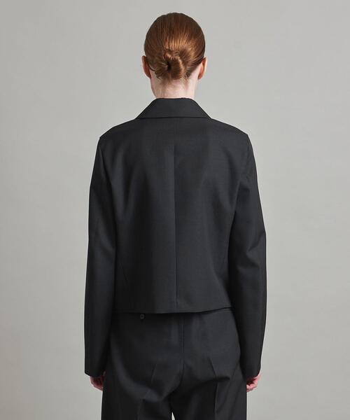 LOEFF（ロエフ）の「＜LOEFF＞ギャバ クロップド ピークドラペルジャケット（テーラードジャケット・レディース・ブラック・1/0）」の16枚目の写真