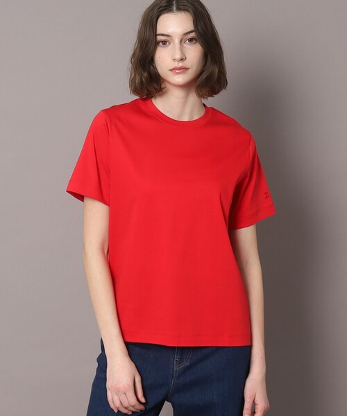DRESSTERIOR(ドレステリア)の「◆【接触冷感】アイスクリアコットンTシャツ(Tシャツ/カットソー・レディース・ホワイト/ブラック/ブラウン系その他/レッド系1・34/36/38)」の4枚目の写真