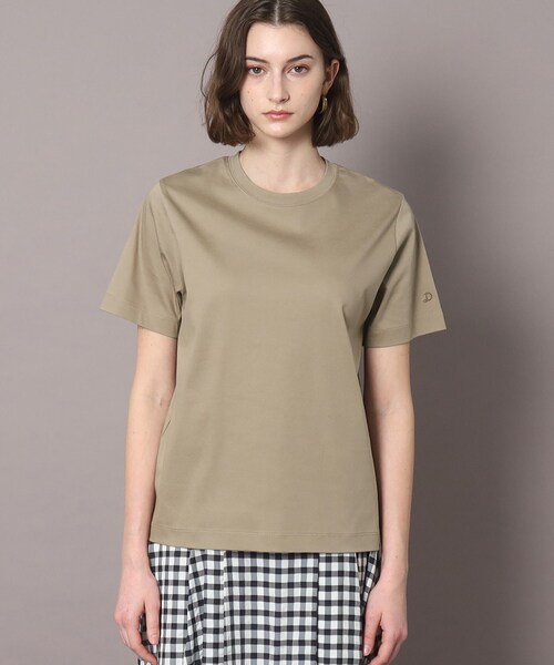 DRESSTERIOR(ドレステリア)の「◆【接触冷感】アイスクリアコットンTシャツ(Tシャツ/カットソー・レディース・ホワイト/ブラック/ブラウン系その他/レッド系1・34/36/38)」の3枚目の写真