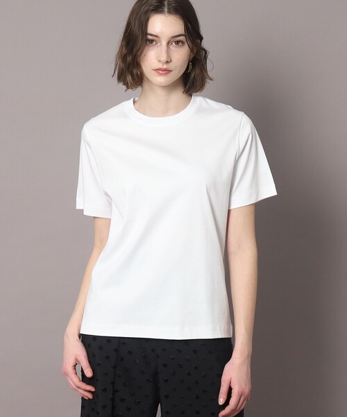 DRESSTERIOR(ドレステリア)の「◆【接触冷感】アイスクリアコットンTシャツ(Tシャツ/カットソー・レディース・ホワイト/ブラック/ブラウン系その他/レッド系1・34/36/38)」の1枚目の写真