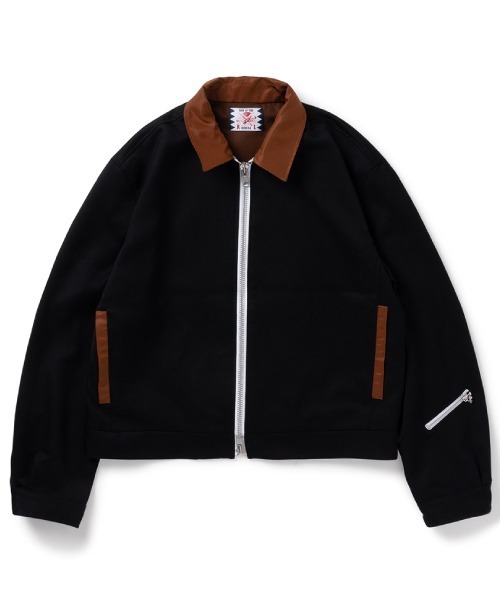 SON OF THE CHEESE（サノバチーズ）の「【SON OF THE CHEESE/サノバチーズ】Biker Boxy Blouson（ブルゾン・メンズ・ブラック/グレー・MEDIUM/LARGE）」の2枚目の写真