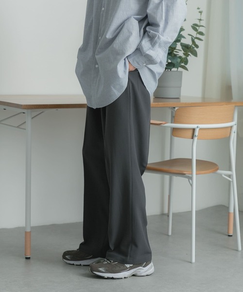 FORK&SPOON（フォークアンドスプーン）の「FORK&SPOON　2プリーツeasyトラウザー（スラックス・メンズ・ネイビー/チャコールグレー・4/5）」の6枚目の写真