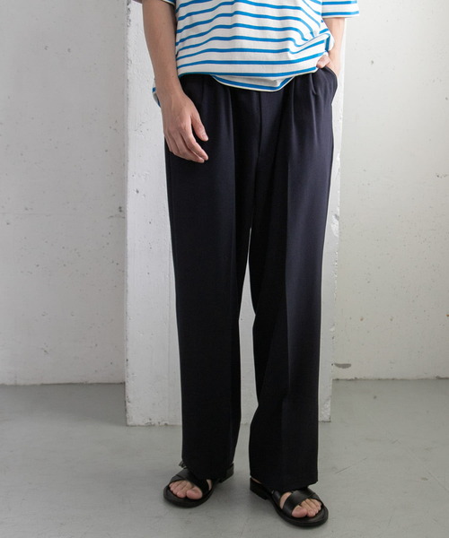 FORK&SPOON（フォークアンドスプーン）の「FORK&SPOON　2プリーツeasyトラウザー（スラックス・メンズ・ネイビー/チャコールグレー・4/5）」の10枚目の写真