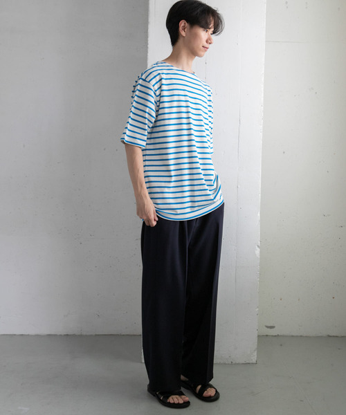 FORK&SPOON（フォークアンドスプーン）の「FORK&SPOON　2プリーツeasyトラウザー（スラックス・メンズ・ネイビー/チャコールグレー・4/5）」の7枚目の写真