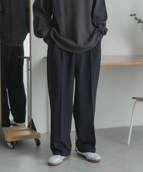 FORK&SPOON（フォークアンドスプーン）の「FORK&SPOON　2プリーツeasyトラウザー（スラックス・メンズ・ネイビー/チャコールグレー・4/5）」の11枚目の写真