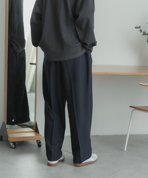 FORK&SPOON（フォークアンドスプーン）の「FORK&SPOON　2プリーツeasyトラウザー（スラックス・メンズ・ネイビー/チャコールグレー・4/5）」の18枚目の写真