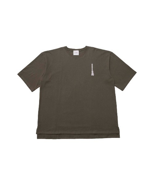 SISE(シセ)の「SISE EMB.T-SHIRTS(Tシャツ/カットソー・メンズ・カーキ/ベージュ/ホワイト/ブラック・LARGE/MEDIUM)」の1枚目の写真