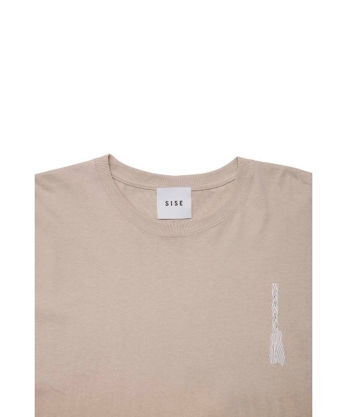 SISE(シセ)の「SISE EMB.T-SHIRTS(Tシャツ/カットソー・メンズ・カーキ/ベージュ/ホワイト/ブラック・LARGE/MEDIUM)」の12枚目の写真