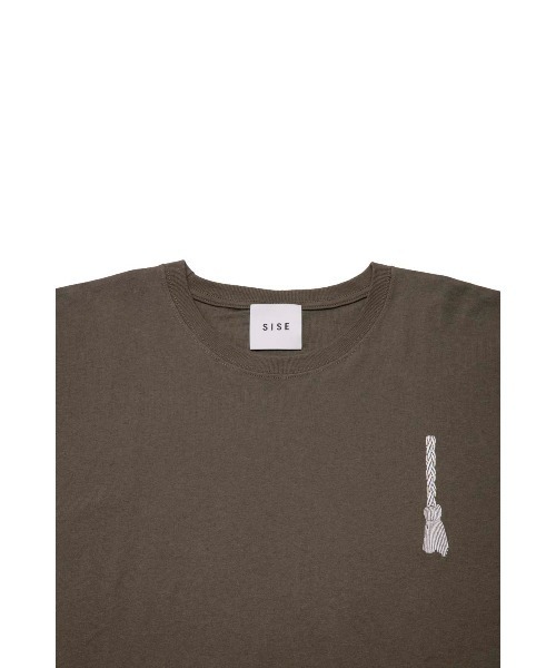 SISE(シセ)の「SISE EMB.T-SHIRTS(Tシャツ/カットソー・メンズ・カーキ/ベージュ/ホワイト/ブラック・LARGE/MEDIUM)」の15枚目の写真