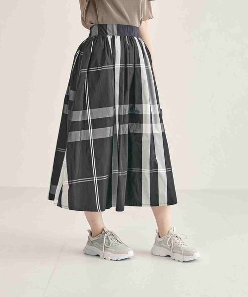 acro（アクロ）の「■メモリータフタギャザースカート/AC3702（スカート・レディース・ネイビー/ブラック/アイボリー・ﾌﾘ-）」の7枚目の写真