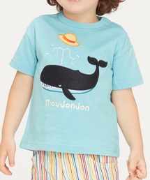 Moujonjon | クジラアップリケ半袖Ｔシャツ(Tシャツ/カットソー)