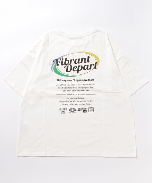 SpRay(スプレイ)の「だ円ロゴビッグTシャツ(Tシャツ/カットソー・レディース・オートミール/オレンジ/ブラック/オフホワイト/ブルー・FREE)」の21枚目の写真