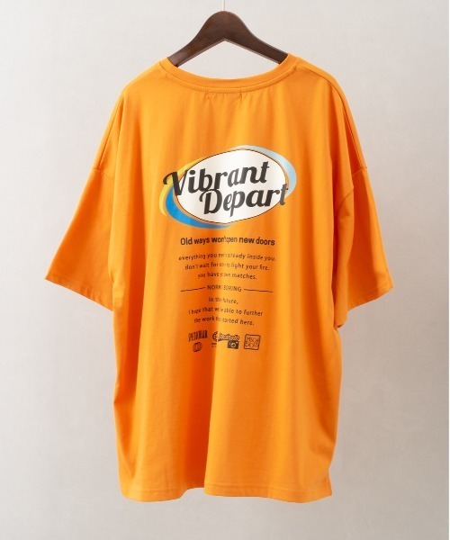 SpRay(スプレイ)の「だ円ロゴビッグTシャツ(Tシャツ/カットソー・レディース・オートミール/オレンジ/ブラック/オフホワイト/ブルー・FREE)」の2枚目の写真