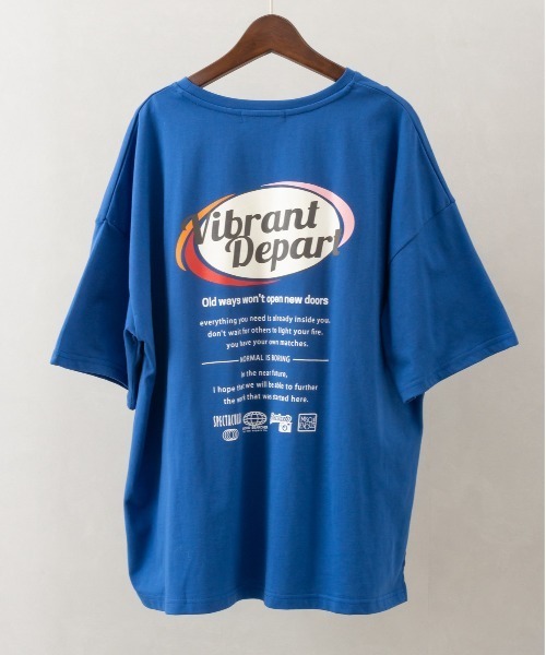 SpRay(スプレイ)の「だ円ロゴビッグTシャツ(Tシャツ/カットソー・レディース・オートミール/オレンジ/ブラック/オフホワイト/ブルー・FREE)」の1枚目の写真
