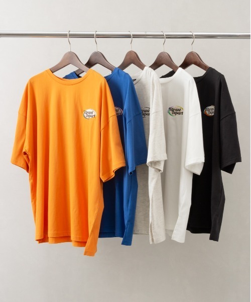 SpRay(スプレイ)の「だ円ロゴビッグTシャツ(Tシャツ/カットソー・レディース・オートミール/オレンジ/ブラック/オフホワイト/ブルー・FREE)」の6枚目の写真