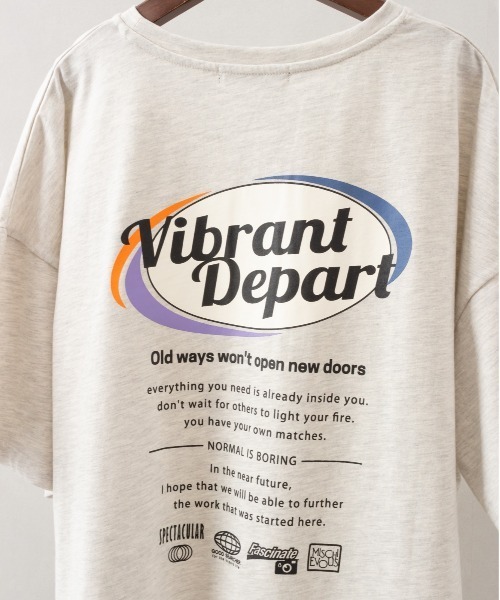 SpRay(スプレイ)の「だ円ロゴビッグTシャツ(Tシャツ/カットソー・レディース・オートミール/オレンジ/ブラック/オフホワイト/ブルー・FREE)」の16枚目の写真