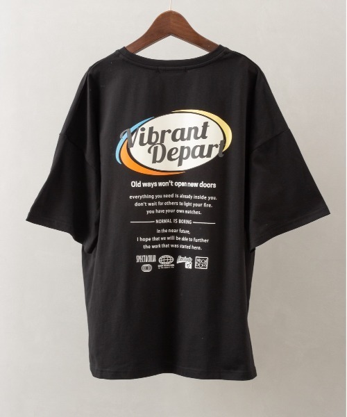 SpRay(スプレイ)の「だ円ロゴビッグTシャツ(Tシャツ/カットソー・レディース・オートミール/オレンジ/ブラック/オフホワイト/ブルー・FREE)」の15枚目の写真