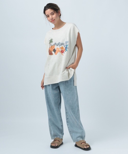 BAYFLOW(ベイフロー)の「【NARI】ミニ裏毛プルオーバー(Tシャツ/カットソー・レディース・ライトグレー/アイボリー・FREE)」の17枚目の写真