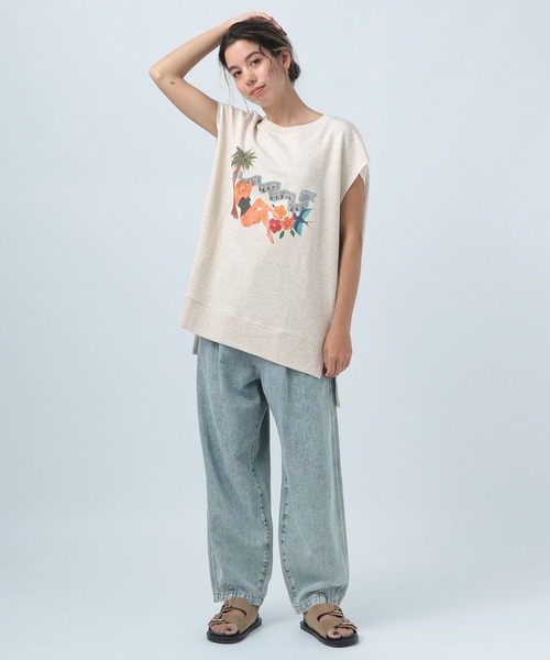 BAYFLOW(ベイフロー)の「【NARI】ミニ裏毛プルオーバー(Tシャツ/カットソー・レディース・ライトグレー/アイボリー・FREE)」の18枚目の写真