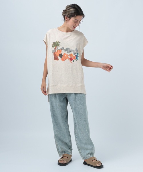 BAYFLOW(ベイフロー)の「【NARI】ミニ裏毛プルオーバー(Tシャツ/カットソー・レディース・ライトグレー/アイボリー・FREE)」の19枚目の写真