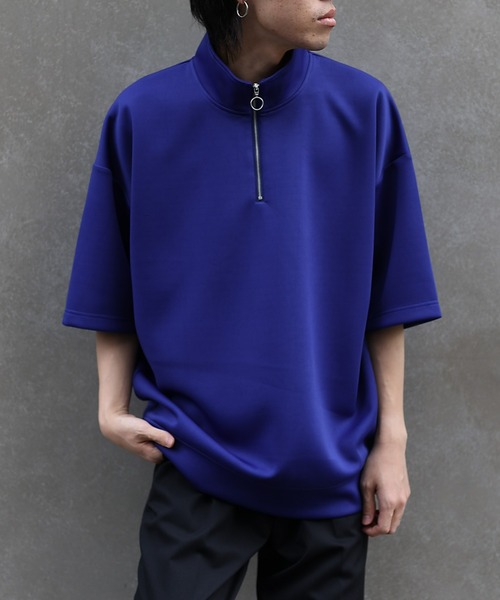 COLONY 2139（コロニートゥーワンスリーナイン）の「WEB/一部店舗限定 ダンボールスタンドハーフジップビッグプルオーバー（Tシャツ/カットソー・メンズ・ブラック/グリーン/ホワイト/ネイビー・MEDIUM/LARGE）」の17枚目の写真