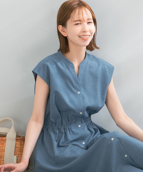 『一部WEB限定カラー』ウォッシャブルシャツワンピース