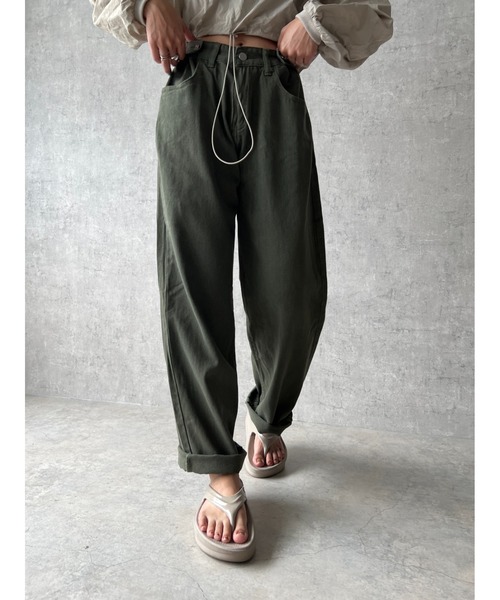 owndaily（オンデイリー）の「ミリタリーローライズパンツ（その他パンツ・レディース・カーキ・LARGE/MEDIUM）」の5枚目の写真