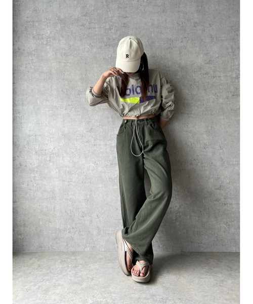 owndaily（オンデイリー）の「ミリタリーローライズパンツ（その他パンツ・レディース・カーキ・LARGE/MEDIUM）」の6枚目の写真