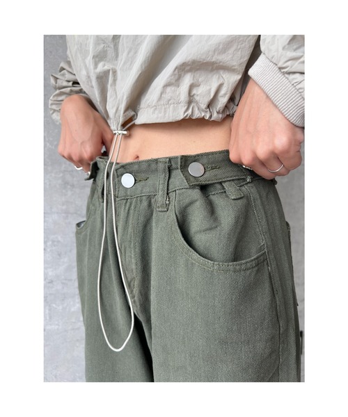 owndaily（オンデイリー）の「ミリタリーローライズパンツ（その他パンツ・レディース・カーキ・LARGE/MEDIUM）」の9枚目の写真
