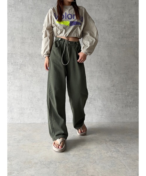 owndaily（オンデイリー）の「ミリタリーローライズパンツ（その他パンツ・レディース・カーキ・LARGE/MEDIUM）」の11枚目の写真
