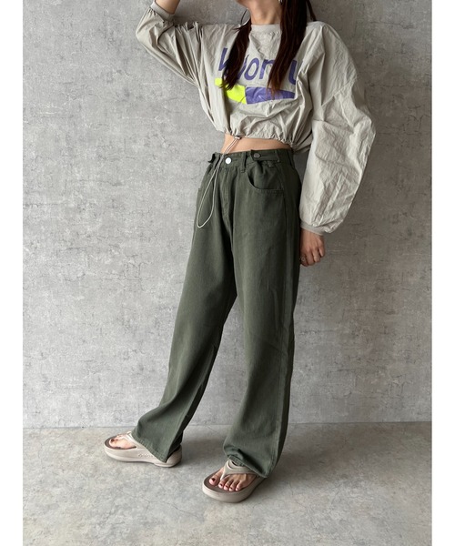 owndaily（オンデイリー）の「ミリタリーローライズパンツ（その他パンツ・レディース・カーキ・LARGE/MEDIUM）」の12枚目の写真