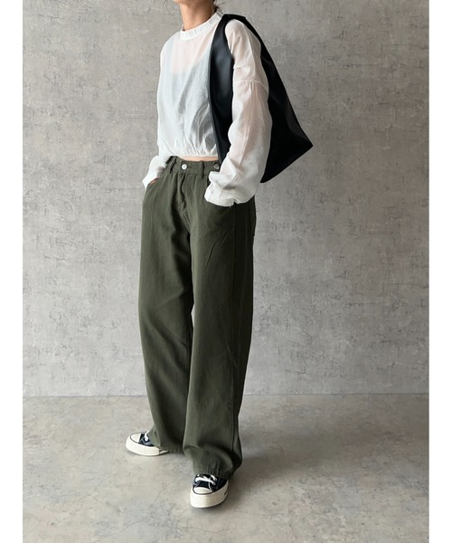 owndaily（オンデイリー）の「ミリタリーローライズパンツ（その他パンツ・レディース・カーキ・LARGE/MEDIUM）」の18枚目の写真