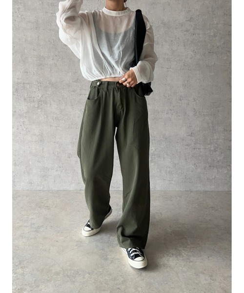 owndaily（オンデイリー）の「ミリタリーローライズパンツ（その他パンツ・レディース・カーキ・LARGE/MEDIUM）」の20枚目の写真