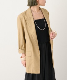 Omekashi | リネンパワショルジャケット(テーラードジャケット)